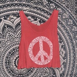 Trillium Tribal Peace Crop Top